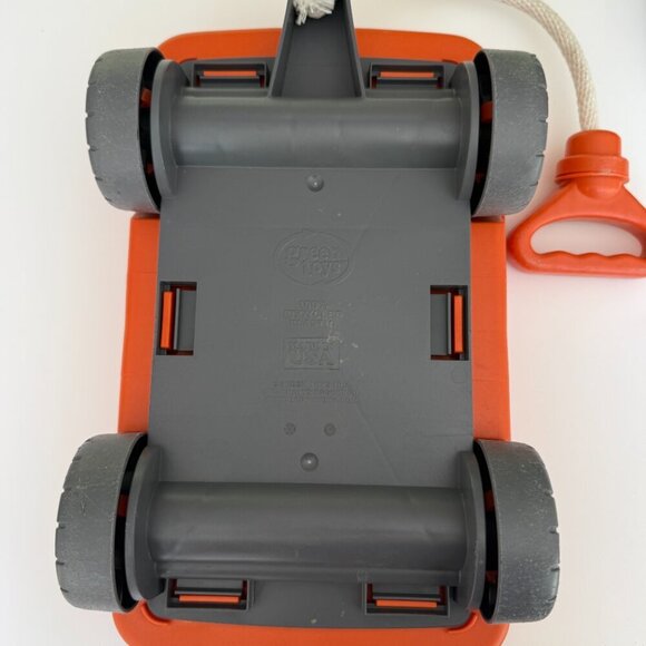 Green Toys Orange Kids Recycled Plastic Toy Wagon - Picture 4 of 6